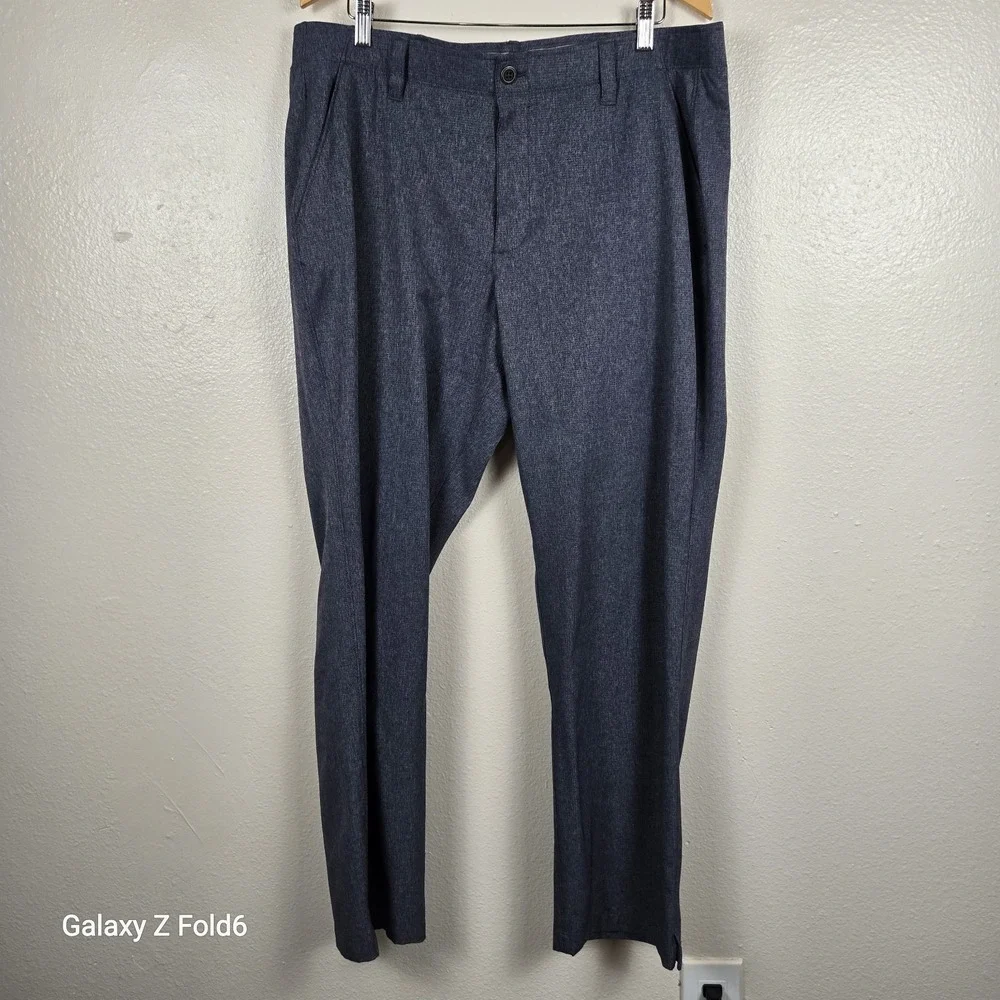 Under Armour Performance Pants Gray 40x32 Moisture-Wicking‎ Stretch Mens